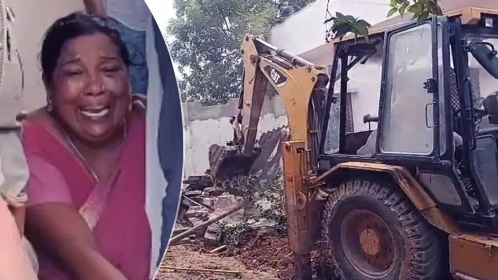 গ্রেফতার প্রবেশ শুক্লা। বুলডোজার দিয়ে গুঁড়িয়ে দেওয়া হল প্রবেশের বাড়ি।।