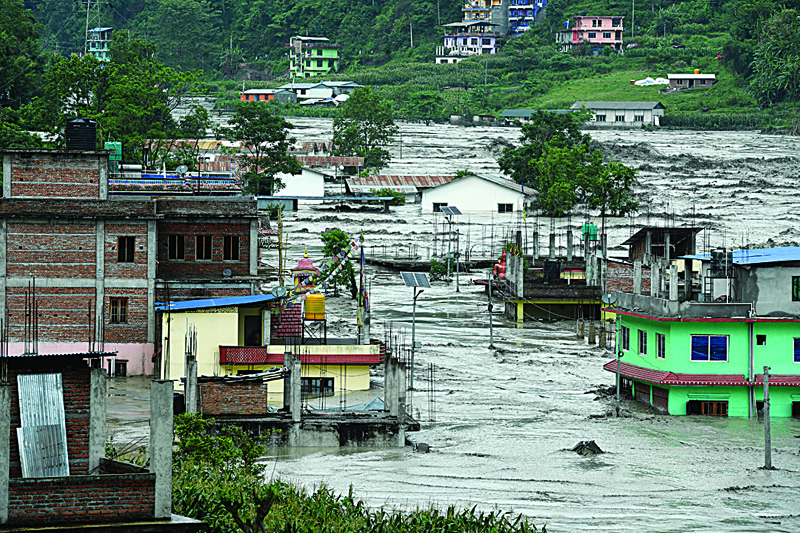 হরপা বানে বিপর্যয় ভুটানে।