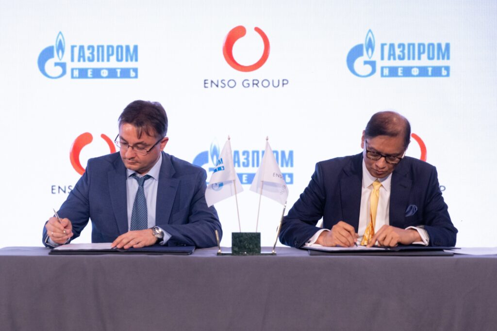 Gazpromneft-Lubricants and Enso Global Trading partner to expand the geography of lubricant supplies to the global market of the South Asian region