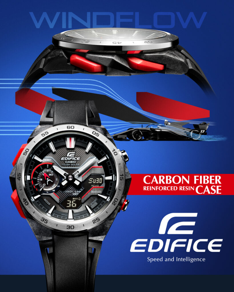 Introducing the EDIFICE WINDFLOW ECB 2200: A Fusion of Speed and Precision inspired by Formula Racing