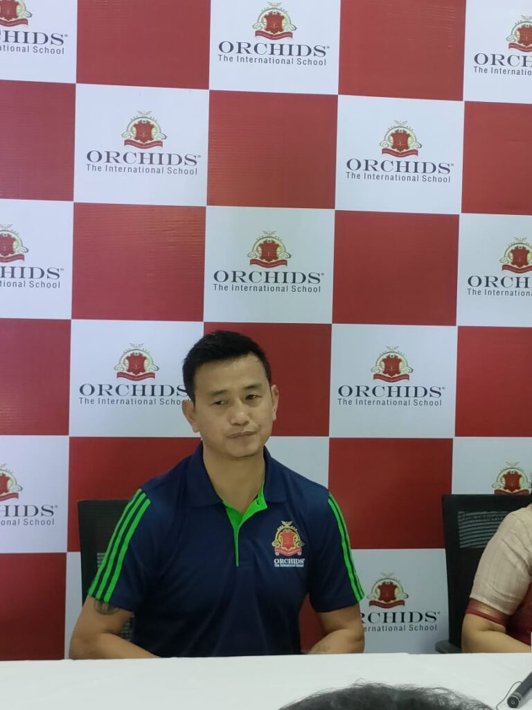 Orchids The International School conducts an exclusive Masterclass for students with renowned Indian Footballer Bhaichung Bhutia