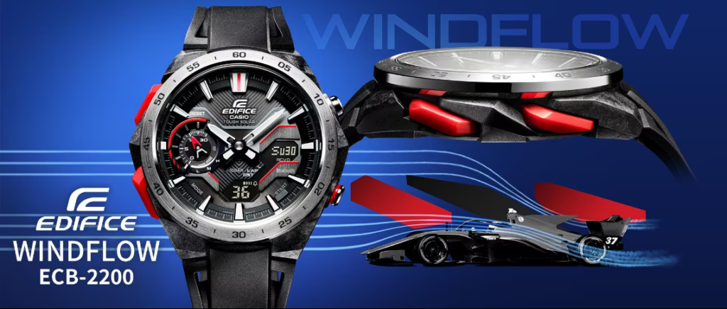 Introducing the EDIFICE WINDFLOW ECB 2200: A Fusion of Speed and Precision inspired by Formula Racing