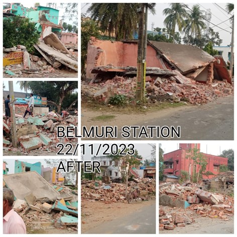 A SUCCESSFUL ENCROACHMENT DRIVE WAS CARRIED OUT IN HOWRAH DIVISION'S BELMURI STATION