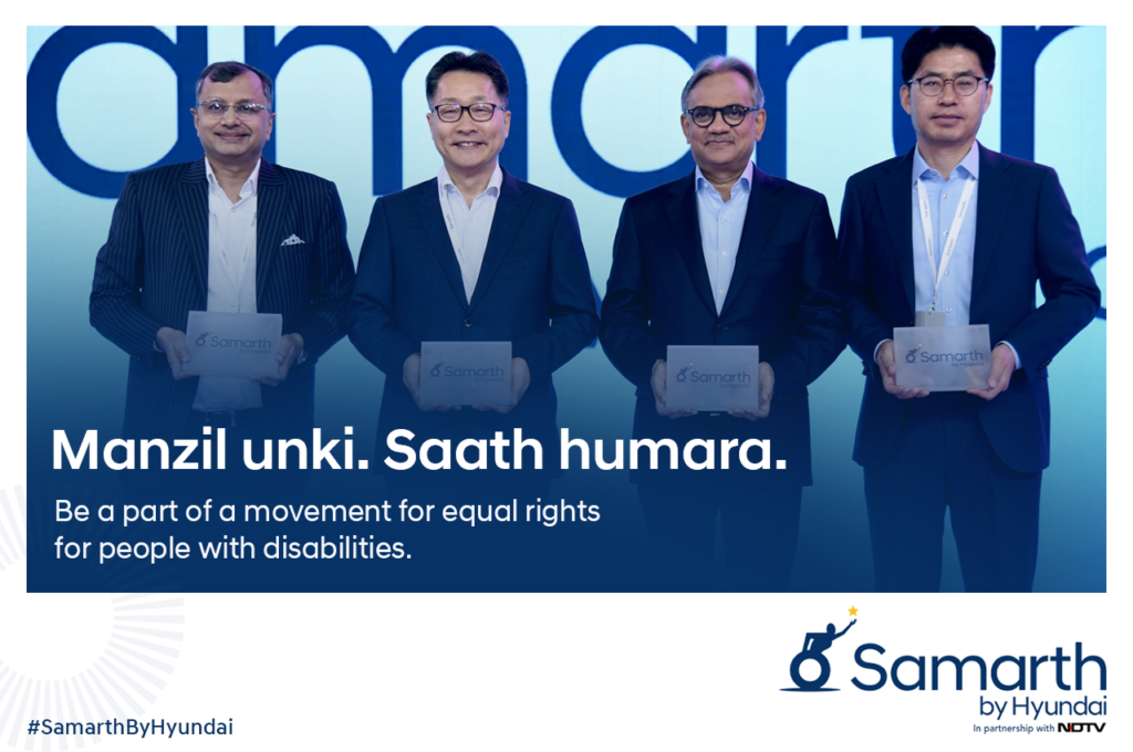 Hyundai Motor India announces ‘Samarth’ in Partnership with NDTV A holistic initiative supporting people with disability in India