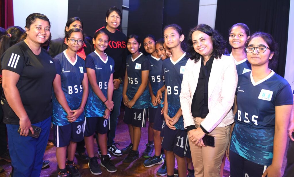 School Activation Programme of TSK 25K With Jhulan Goswami at BSS School