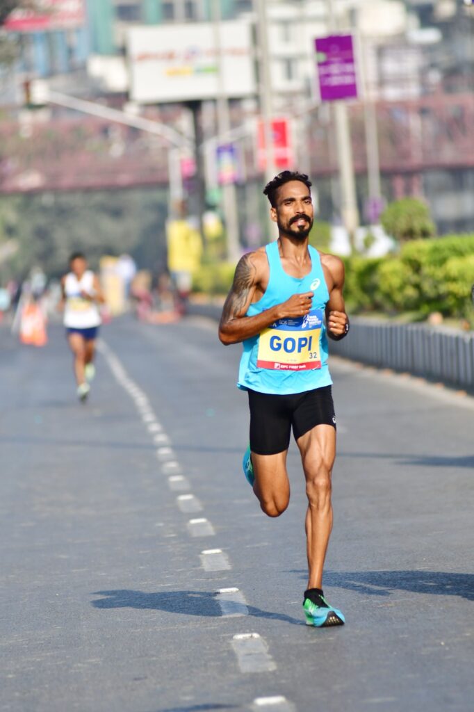 Women’s elite field at the Vedanta Delhi Half Marathon in 2023 with a timing of 1:18:01.