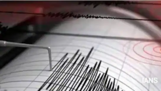 A map showing the epicenter of the earthquake in Delhi-NCR)