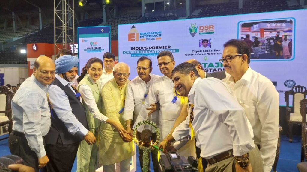 Students visiting booths at Education Interface 2025 in Kolkata