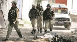 Indian Army patrolling during Shopian anti-terror operation in Jammu and Kashmir