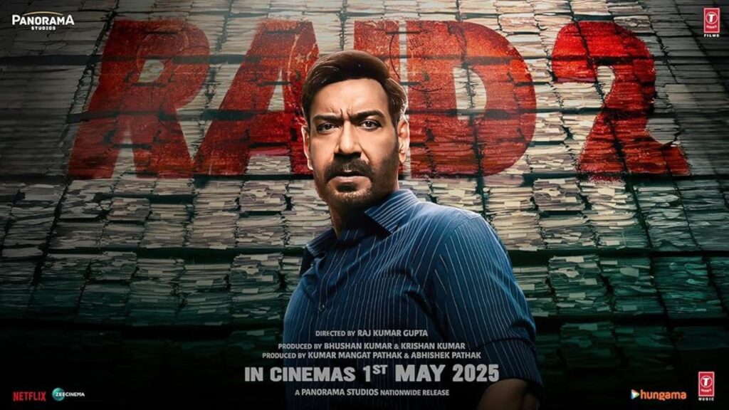 Ajay Devgn as IRS officer in Raid 2 movie still