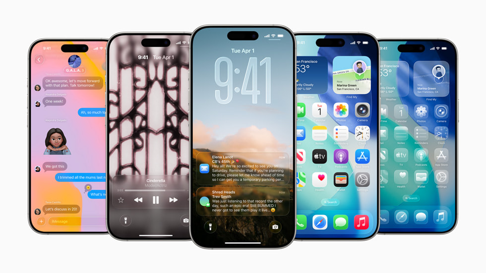 iOS 26 new features on iPhone home screen