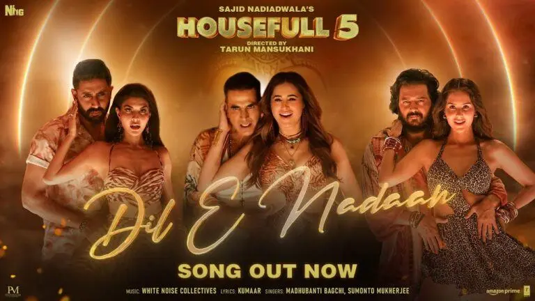 Akshay Kumar and cast in Housefull 5 poster celebrating ₹100 crore box office milestone