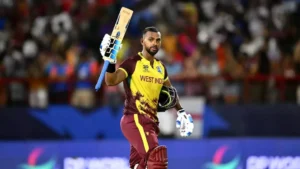 Nicholas Pooran in West Indies Jersey during his last ODI match