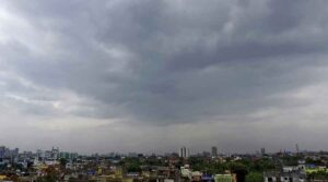Kolkata's gloomy weather today.
