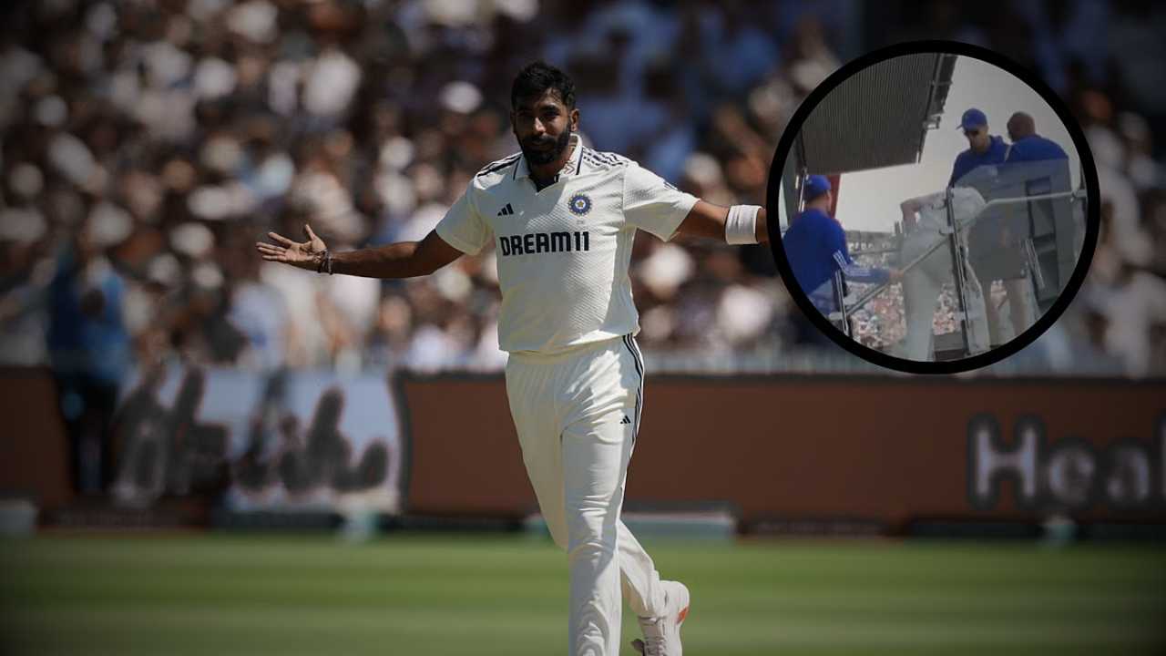 জসপ্রিত বুমরাহ মাঠের বাইরে চোট পাওয়ার পর ড্রেসিং রুমে ফেরার সময়