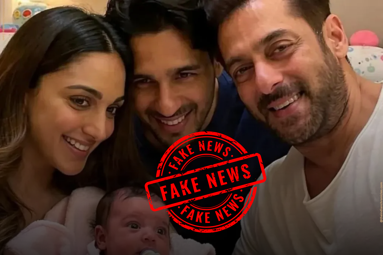 Kiara Advani Sidharth Malhotra fake baby news viral photo debunked
