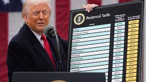 Television news broadcast showing President Trump’s quote about being ‘close’ to a trade deal with India
