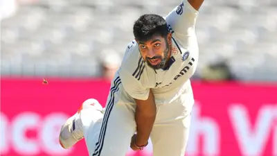 Jasprit Bumrah delivering a spell at Lord’s cricket ground