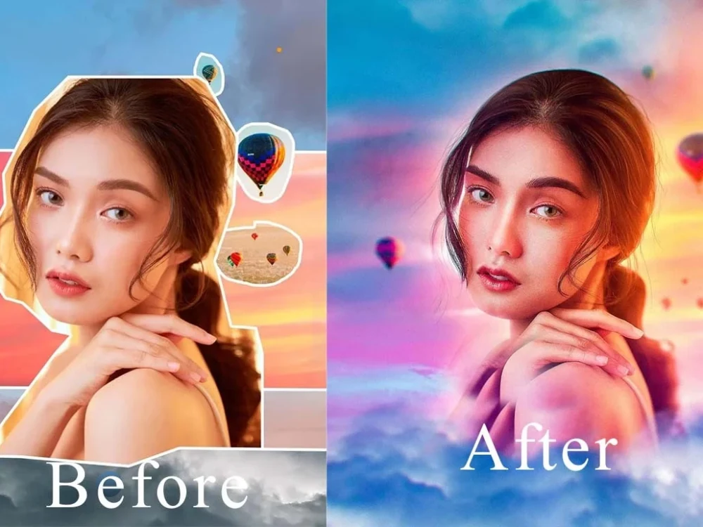 Side-by-side comparison of a photo transformed using AI style transfer to mimic Van Gogh’s painting technique.