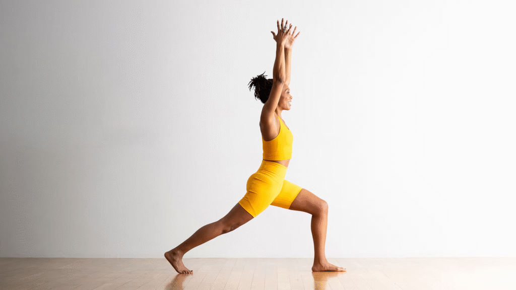Person stretching their body.