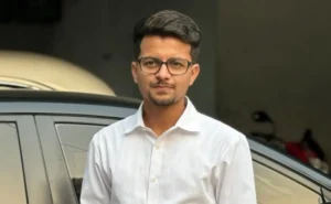 Police officers reviewing criminal records and FIRs against Manojit Mishra in law college rape case